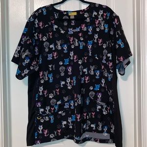 Wonderwink scrub top - cats and dogs